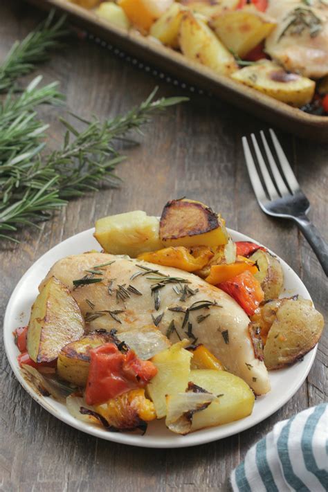 Sheet Pan Rosemary Chicken And Potatoes Eat Drink Love
