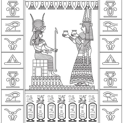 Desenhos De Egito Antigo Complexo Para Colorir E Imprimir