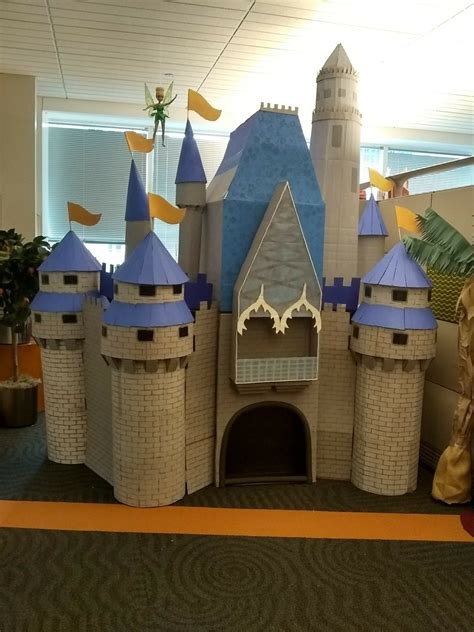 Cinderellas Castle Made All From Cardboard The Base Is My Desk