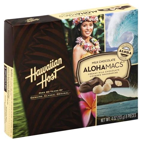Hawaiian Host Aloha Macs Milk Chocolate 8 Ct Shipt