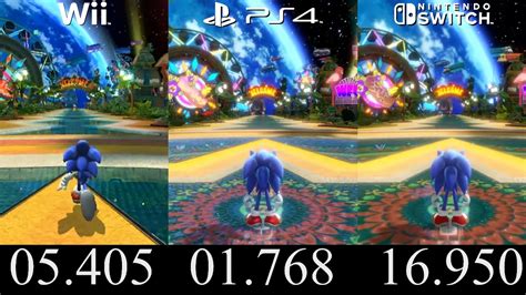 Sonic Colors Ultimate Wii Vs Switch Vs Ps4 Comparison