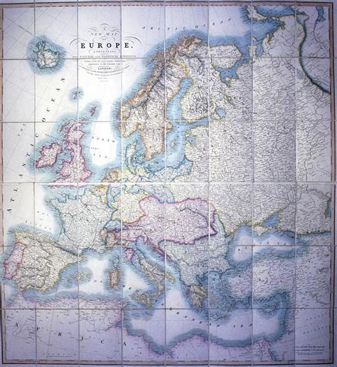 Jonathan Potter Map A New Map Of Europe Exhibiting Its Natural And