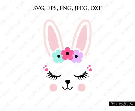 Download bunny face images and photos. Bunny SVG Cute Bunny Face Svg Bunny Clip Art Bunny Face