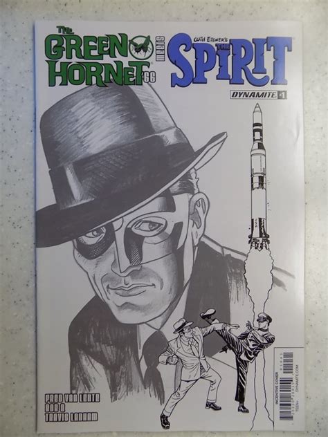 Green Hornet '66 Meets Spirit # 1 Dynamite Sketch Variant | Comic Books