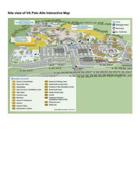 Va Palo Alto Campus Map States Map Of The Us