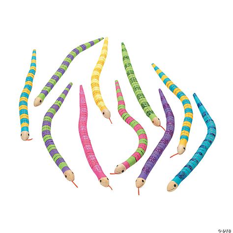 Diy Unfinished Wood Wiggly Snakes 12 Pc Oriental Trading