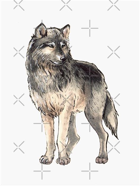 Wolf Stickers Sticker By Emphatic Redbubble