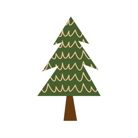 Happy Merry Christmas Pine Tree 2736655 Vector Art At Vecteezy
