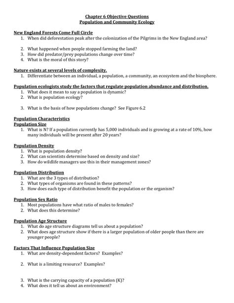 Objective Questions Examples