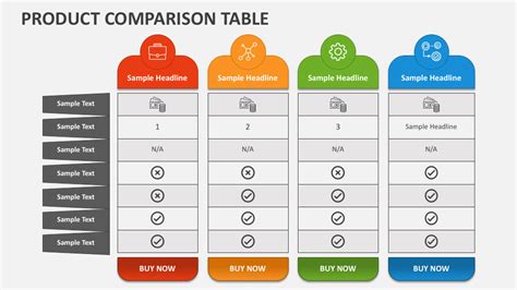 Product Comparison PowerPoint Template And Google Slides OFF
