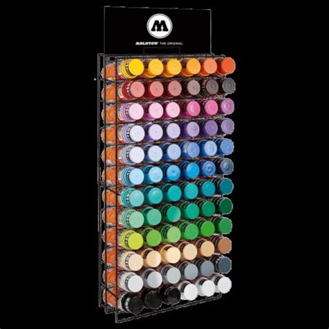 Molotow Spray Paint Rack Filled 72 Cans