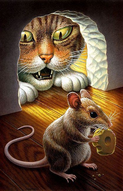 Cat And Mouse By John Thompson Cute Cats Photos Cat Art Cat Painting