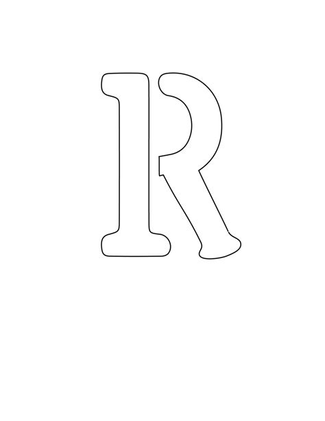 Free Printable Letter Stencils Letter R Stencil Freebie Finding Mom