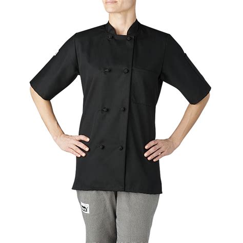 Women’s Short Sleeve Primary Cloth Knot Button Chef Jacket 4460 Chefwear