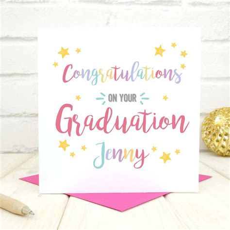 Personalised Congratulations On Your Graduation Card By Chi Chi Moi