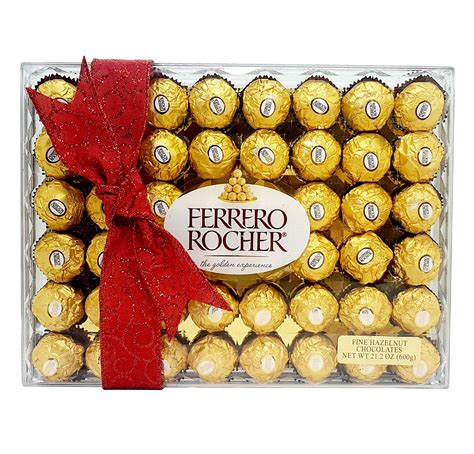 Ferrero Rocher Hazelnut Chocolates T With Beautiful Ribbon 48 Count