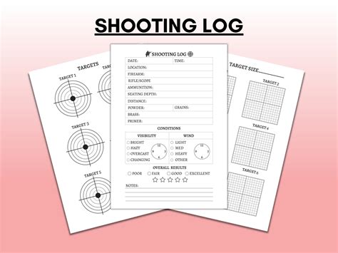 Printable Shooting Log Book Template Printable Templates 2023