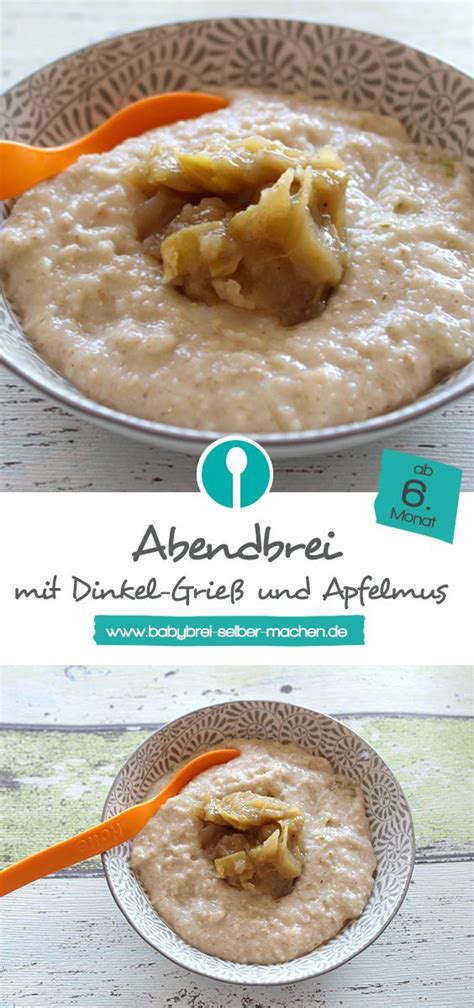 Maybe you would like to learn more about one of these? Grießbrei für Babys mit Dinkel und Apfelmus (Abendbrei bzw ...