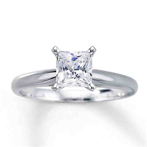 1 Carat Princess Cut Diamond Engagement Ring Wedding And Bridal
