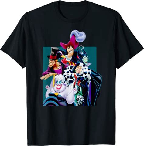 Disney Villains Group T Shirt Clothing