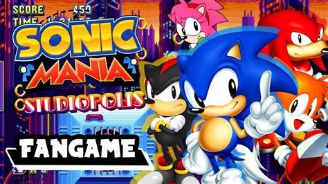 Sonic Mania Studiopolis Zone Act 1 Fangame Youtube