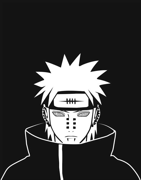 Naruto Shippuden Akatsuki Grayscale Manga Pein Simple Background Rinnegan Anime Naruto Hd Hot