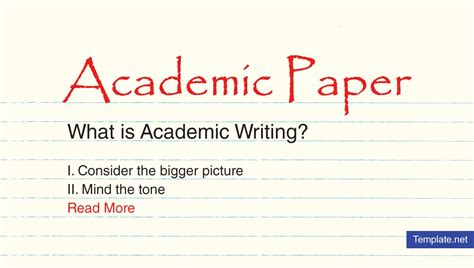 Academic Paper Writing Pdf