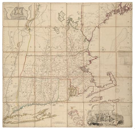 First State Of The Finest 18th Century Map Of New England