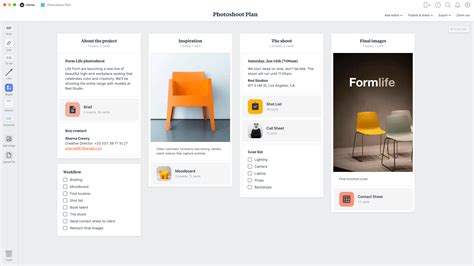 Photoshoot Plan Template And Example Milanote