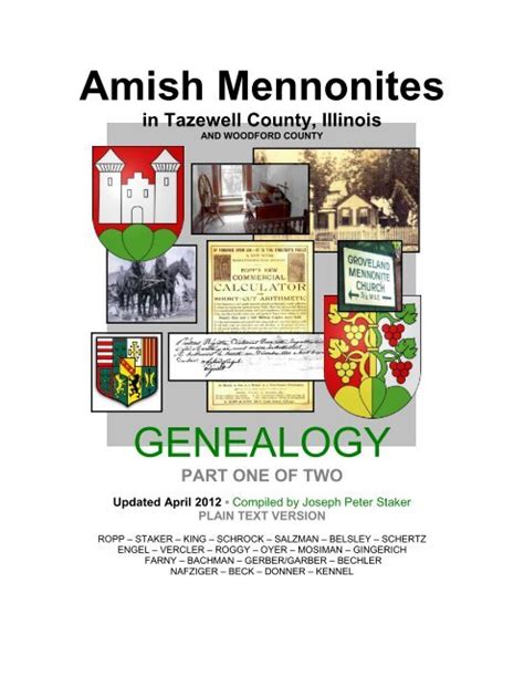 Amish Mennonites In Tazewell County Genealogical Historical