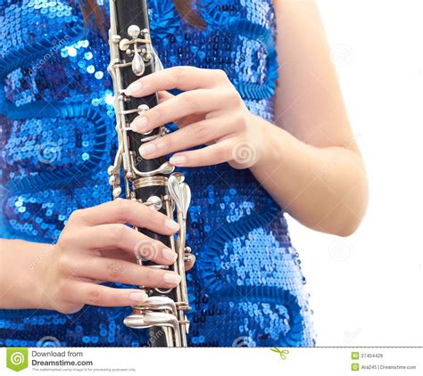 Girl With Clarinet Stock Photo Image Of Clarinet Girls 27404426