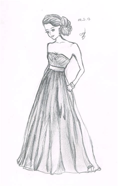 Using the shapes, sketch the figure. Casual Formal Dress by Chrispy-Creams on DeviantArt