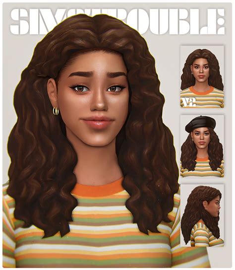 Curly Hair Sims Cc Maxis Match