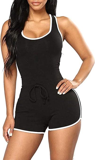 Womens Sexy Tank Top Sport Shorts Jumpsuits Rompers Clothing