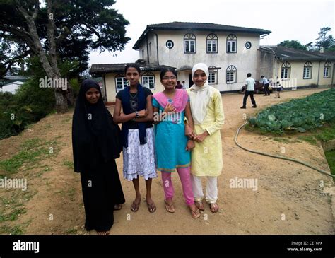 College Girls In Nuwara Eliya In Sri Lanka Stock Photo Alamy