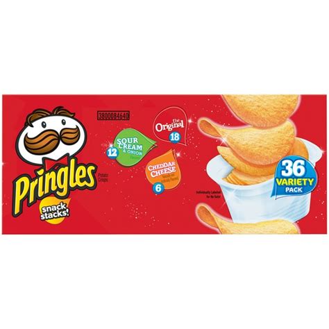 Pringles Snack Stacks The Original Sour Cream And Onion And Cheddar