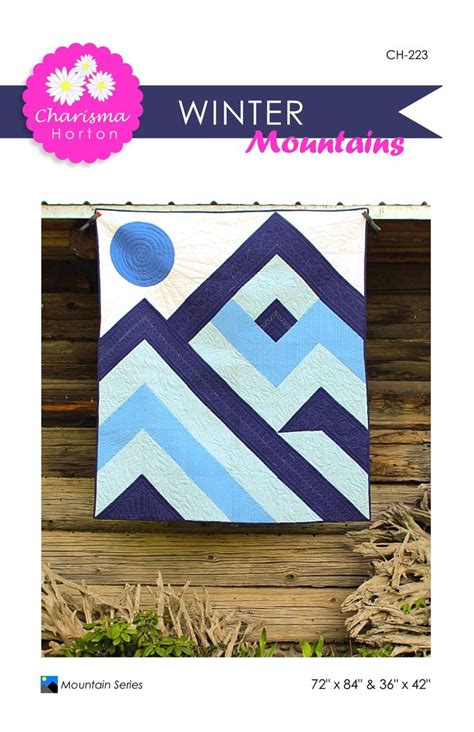 Winter Mountains Quilt Pattern Etsy Mountain Quilt Pattern