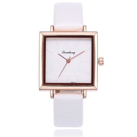 Exquisite Small Simple Women Dress Watches Retro Leather Female Clock Top Brand Womens Fashion