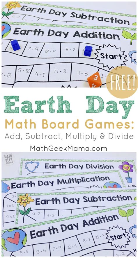 Earth Day Math Games For Kids Free Math Geek Mama