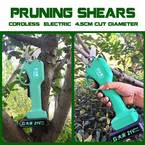 Cordless Pruning Shears Electric V Battery Cordless Secateur Branch Cutter Pruning Shears