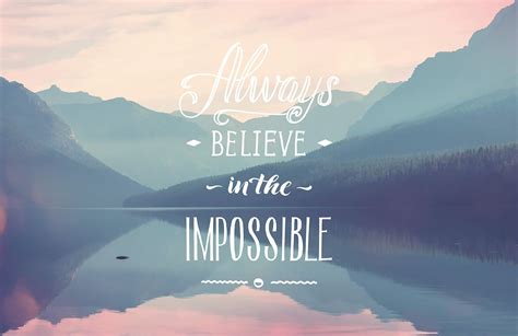 The Impossible Inspirational Quote Wallpaper Murals
