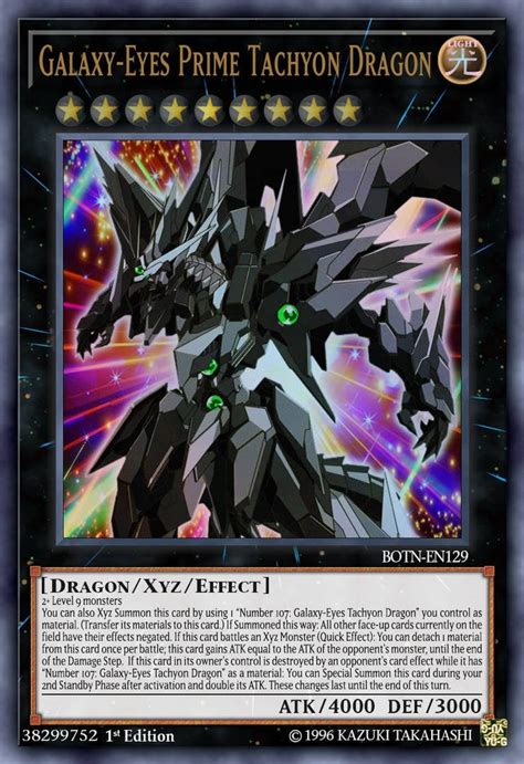 Yugioh Fan Card Galaxy Eyes Prime Tachyon Dragon Rdeviantart