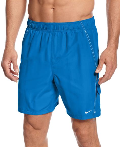 Lyst Nike Core Velocity Volley Swim Trunks In Blue For Men