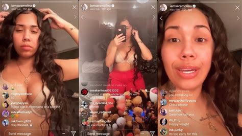 Sara Molina 6ix9ine Baby Mama On Instagram Live Dec 31st 2019