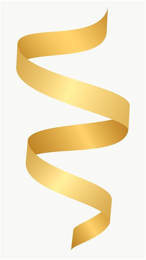 Gold Ribbon Element Transparent Png Free Image By Rawpixel Com