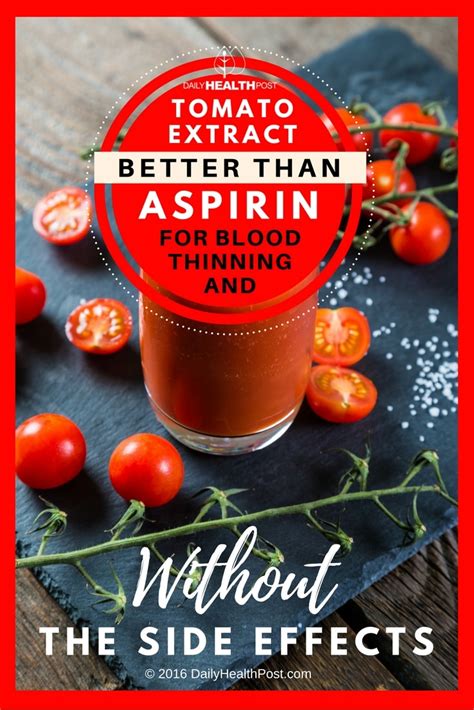 Tomato Extract Better And Safer Than Aspirin For Blood Thinning