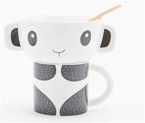 Item Of The Day Stackable Panda Mug And Bowl Set From Urban Outfitters