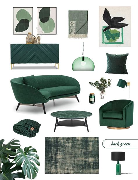 Best Dark Green Furniture And Decor For A Biophilic Design Trend At