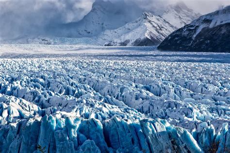 Blue Ice Formation In Perito Moreno Glacier Argentino Lake Patagonia