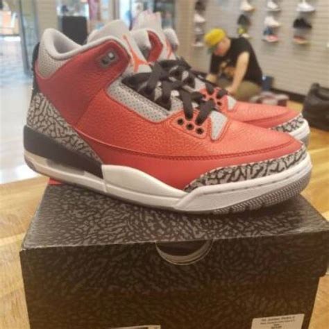 Nike Air Jordan 3 Retro U Cu2277 600 65 Fire Red Cement New Ds All
